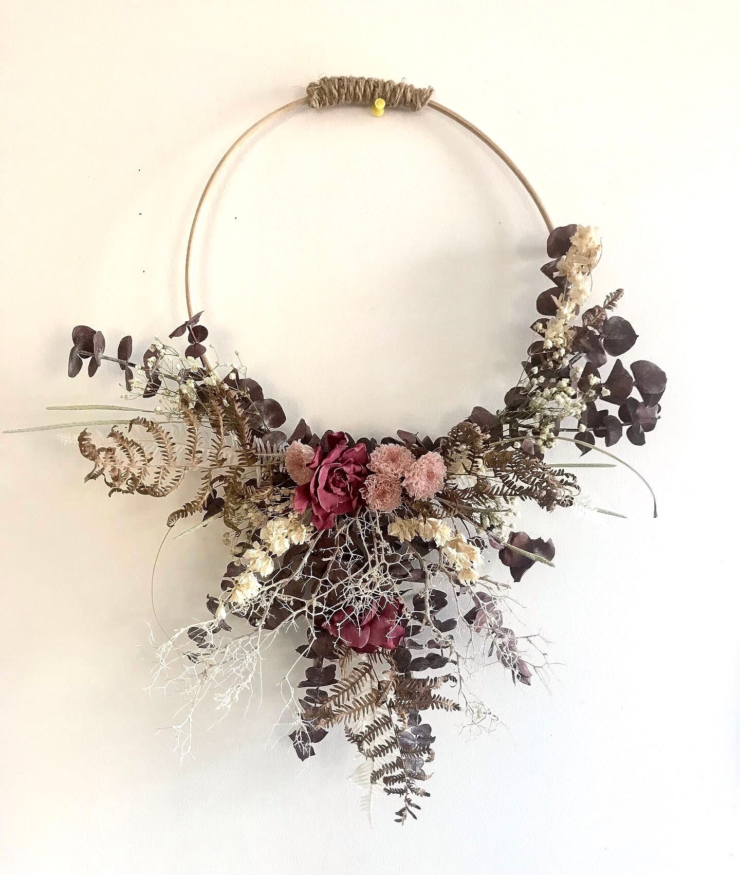 Couronne Fleurs Séchées