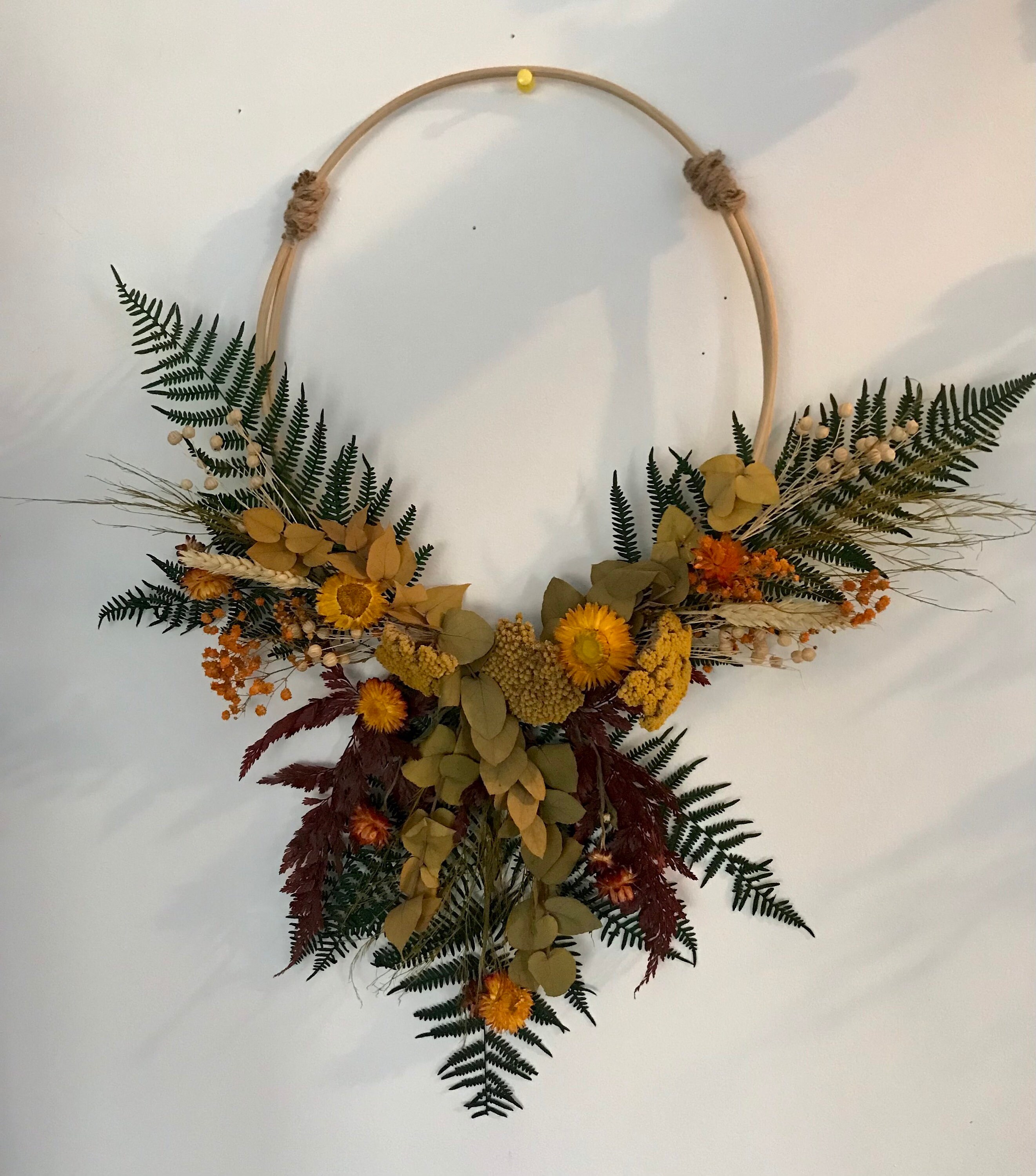 Couronne Fleurs Séchées