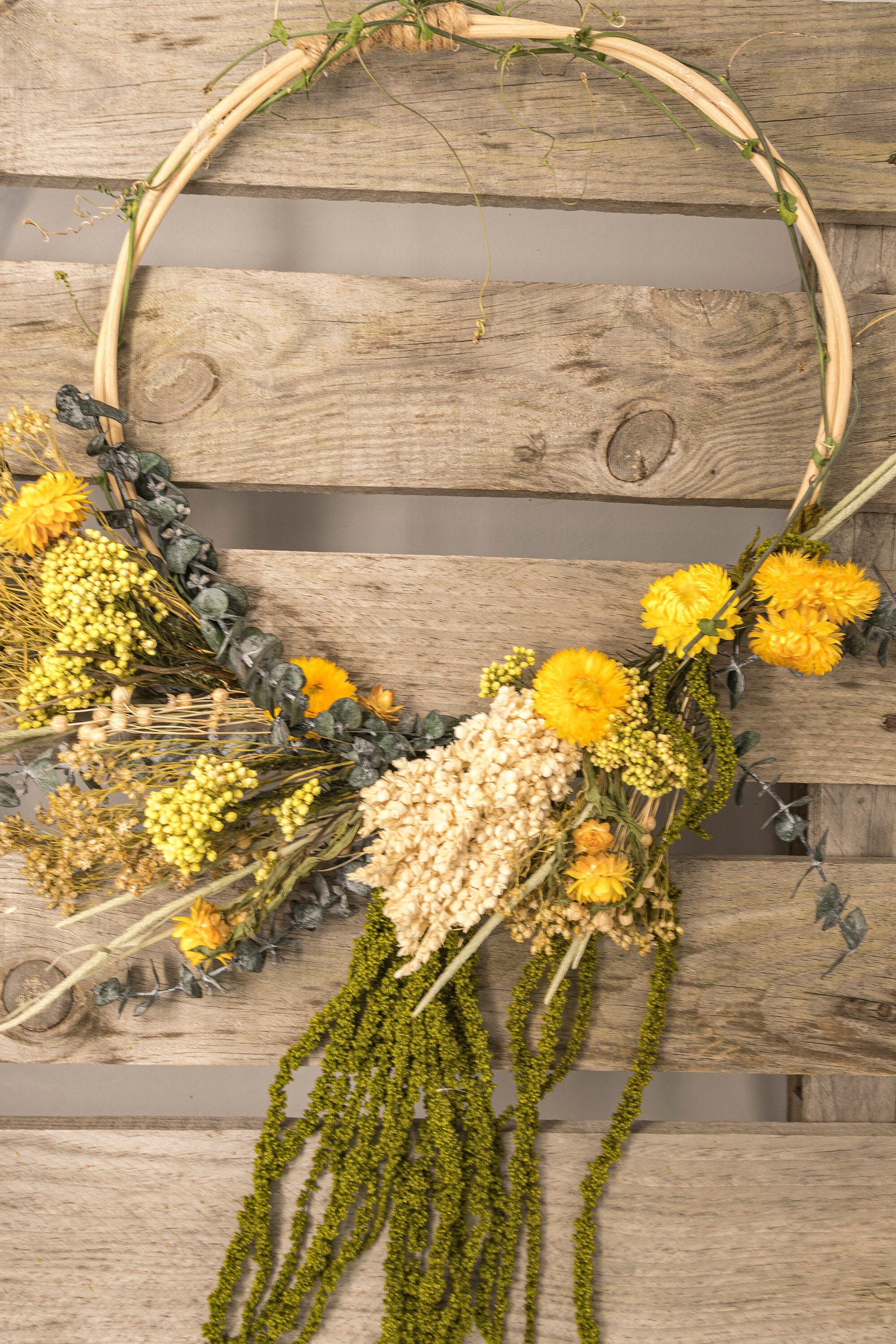 Couronne Fleurs Séchées