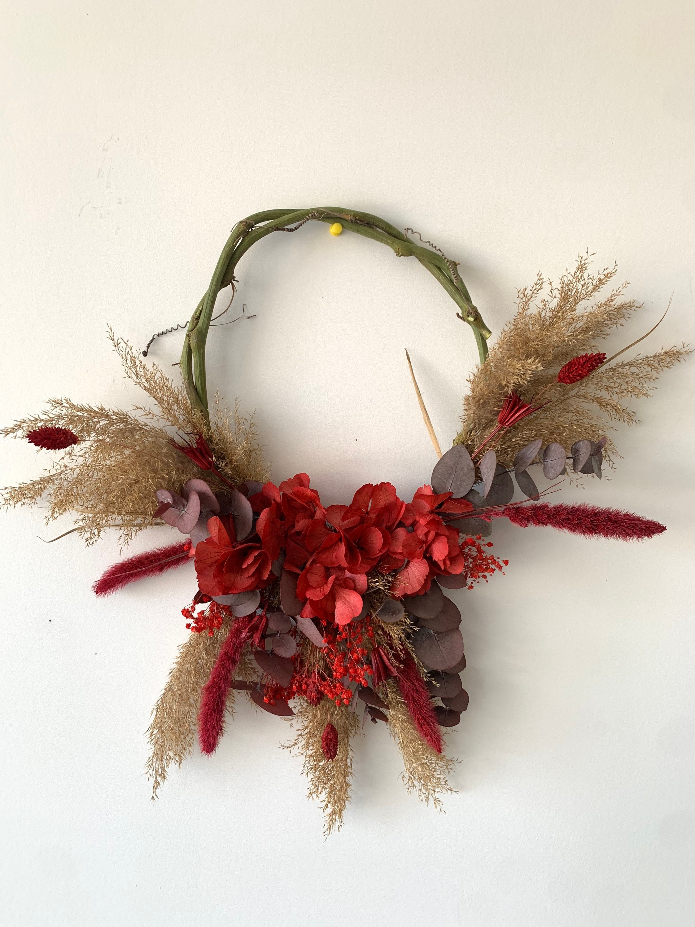 Couronne Fleurs Séchées