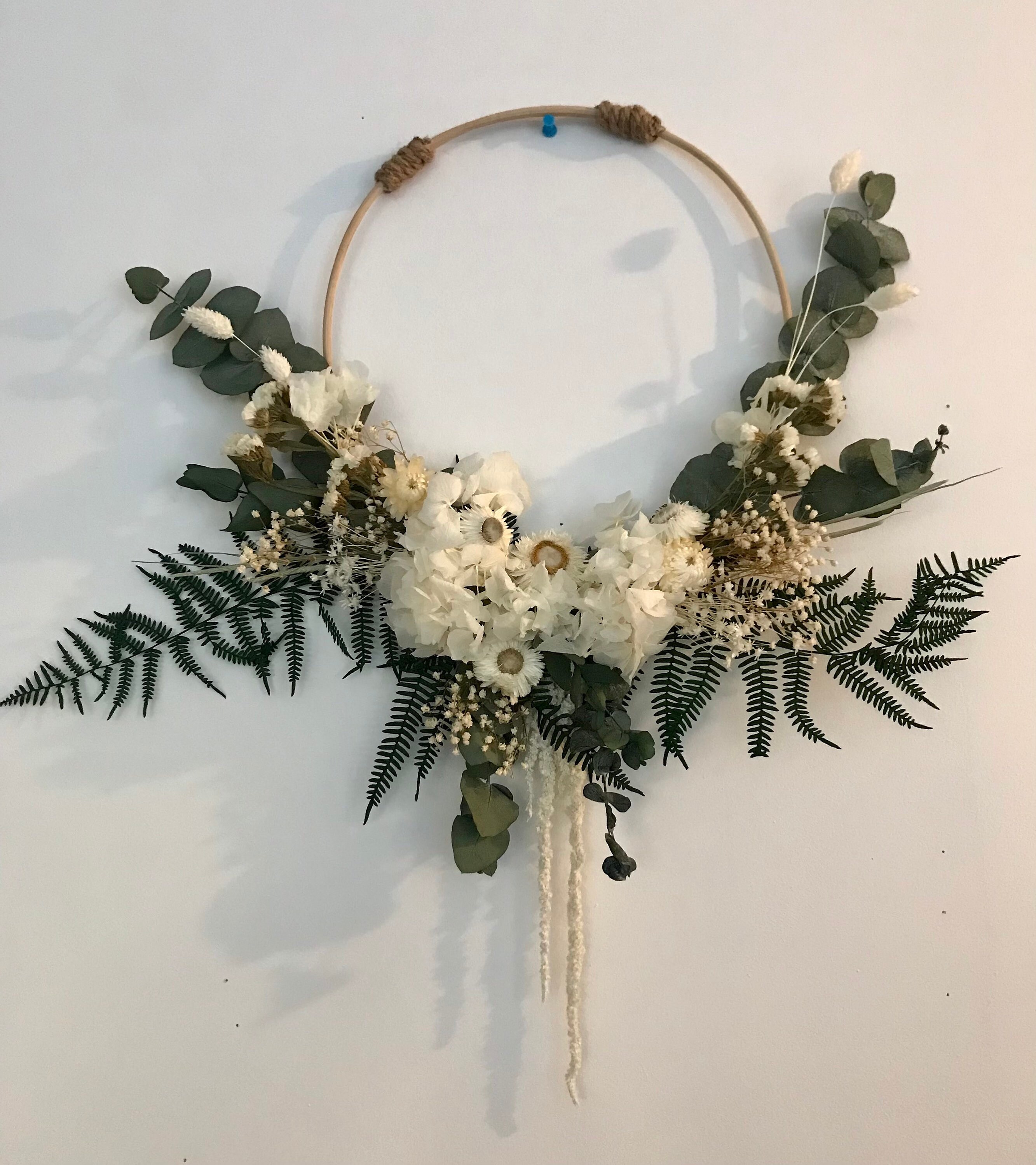 Couronne Fleurs Séchées