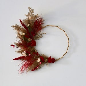 Dried flower crown