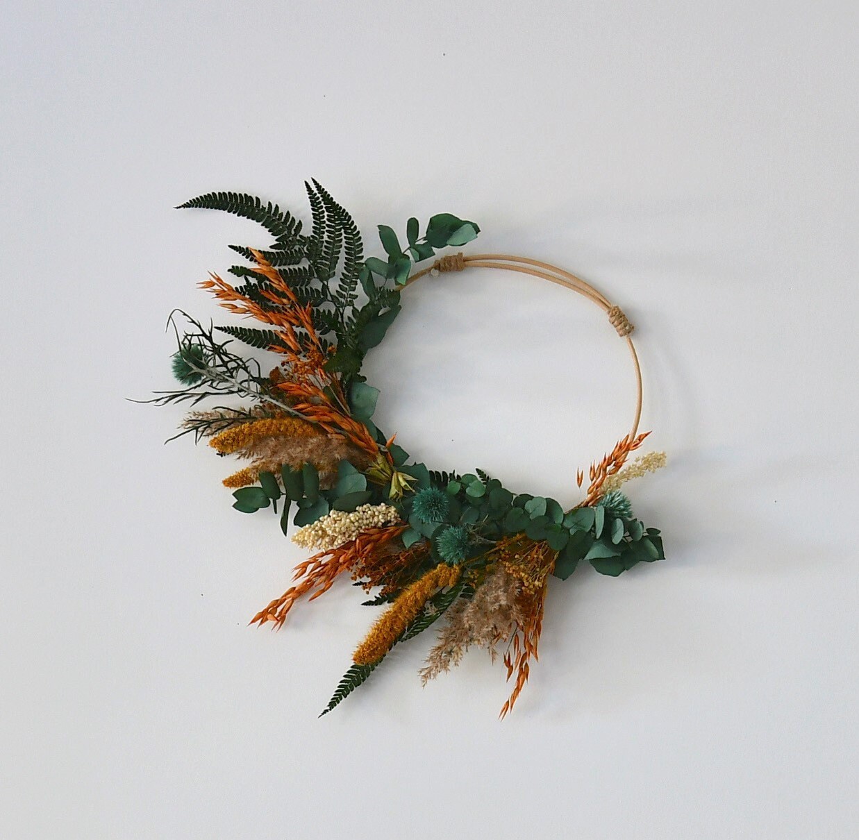 Couronne Fleurs Séchées