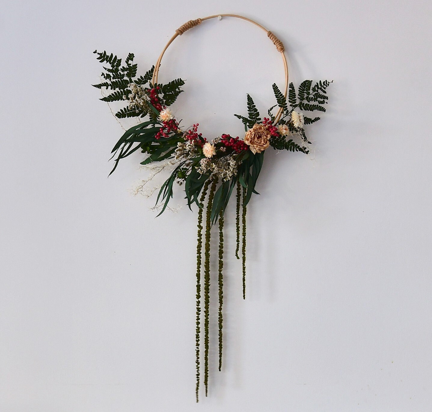 Couronne Fleurs Séchées