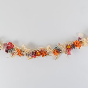 Ghirlanda di fiori secchi stabilizzati da posizionare o appendere