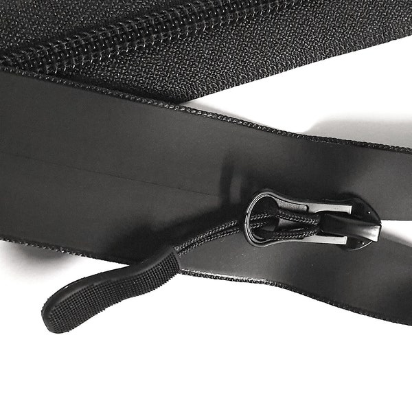 Zipper with zipper hanger B100 black waterproof divisible TPU 50 55 60 65 70 75 80 85 100 matt