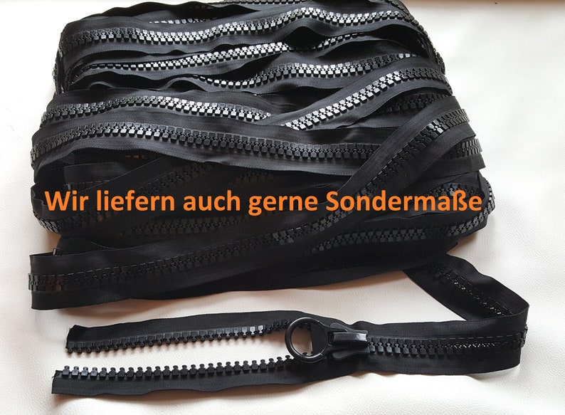 Jumbo Reißverschlüsse 14 mm grob für große Taschen etc. teilbar 60 70 80 90 100 120 ... Bild 8