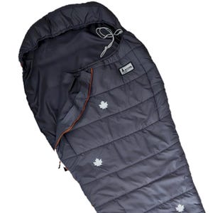 Sac de couchage momie Everest 1953 Maple Leaf, 3 °C à -18 °C, longueur 215 cm, 1,2 kg, camping, plein air