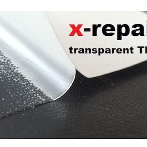x-repair patch selbstklebend transparent Reparaturaufkleber  TPU elastisch robust widerstandsfähig nicht porös