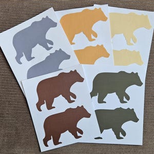 2 autocollants textiles Ours BEAR patch de réparation autocollant réfléchissant / Autocollants de réparation en nylon coloré patchs autocollants de sécurité