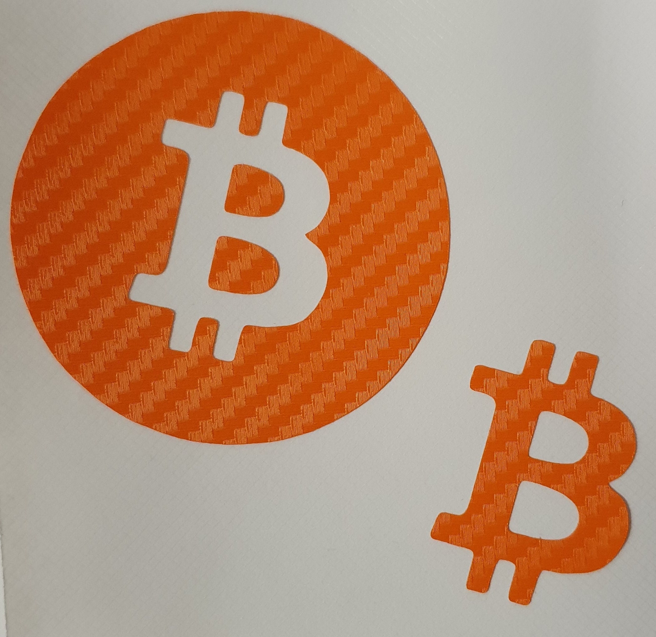 BITCOIN Sticker Made of Carbon Foil Ø 65mm Super Material BTC Sticker Car  Sticker Outdoor 0.2mm Thick UV Protection Heat Protection - Etsy