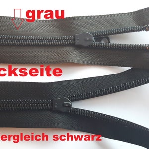 Reißverschluß Zipper wasserdicht teilbar TPU 50 55 60 65 70 75 80 85 100 matt Bild 9