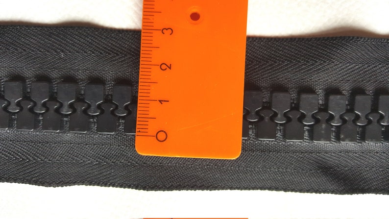 Jumbo zippers 14 mm coarse for large bags etc. divisible 60 70 80 90 100 120 ... image 5