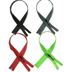 Zipper zipper waterproof divisible with pendant black red green gray TPU 50 55 60 65 70 75 80 85 100 matt image 2