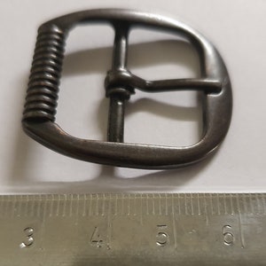 2 x Gürtelschnallen Schnalle Schuhschnalle Metall geschwärzt 20 mm Riemen A8 Bild 2