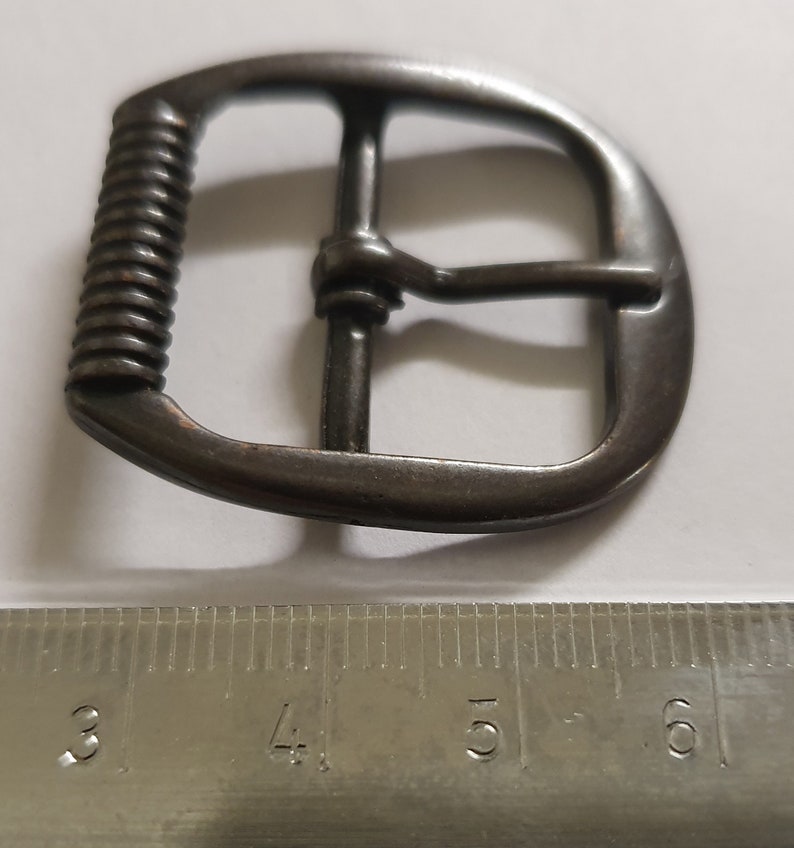 2 x Gürtelschnallen Schnalle Schuhschnalle Metall geschwärzt 20 mm Riemen A8 Bild 2