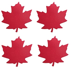 4 Textilaufkleber Ahornblatt repair patch selbstklebend rot Nylon Reparaturaufkleber Flicken Aufkleber Sicherheitsaufkleber