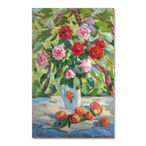 Rose Bouquet Still Life Oil Painting