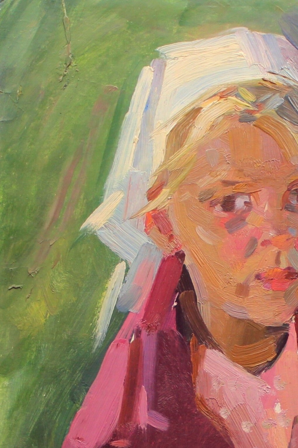 Original Vintage, Girl Portrait, Oil Painting by Ukrainian Artist ...