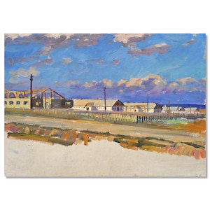 Vintage Original | Pintura de Fazenda | Pintura Industrial | Realismo Socialista