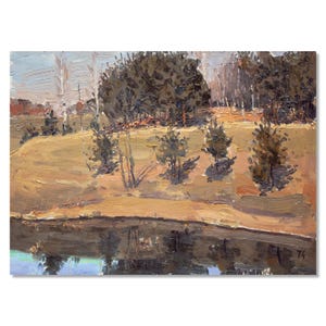 Gift for Her Forest View – Vintage Landscape Oil Painting