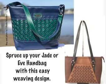 Lattice Weaving Pattern - addition for JADE & EVE bag patterns - PDF Sewing Pattern - English