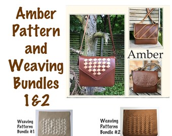 AMBER BUNDLE - Amber Messenger Bag Pattern and Weaving Bundle 1 and 2 - PDF  Sewing Pattern - English