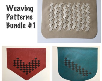 3 Weaving Patterns - Bundle #1 - PDF Weaving Pattern- ENGLISH