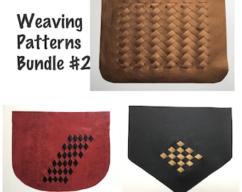 3 Weaving Patterns - Bundle #2 - Pdf Sewing Pattern - ENGLISH