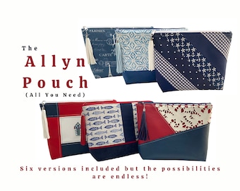 Allyn Pouches - PDF Sewing Pattern - ENGLISH