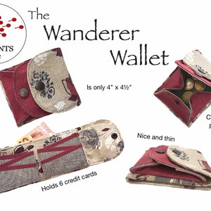 Wanderer Wallet - PDF Sewing Pattern - English