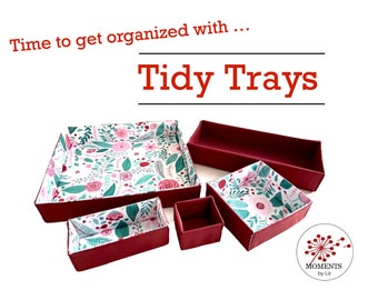 Tidy Trays - PDF Sewing pattern - ENGLISH