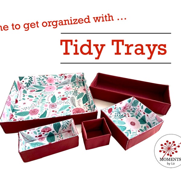 Tidy Trays - PDF Sewing pattern - ENGLISH