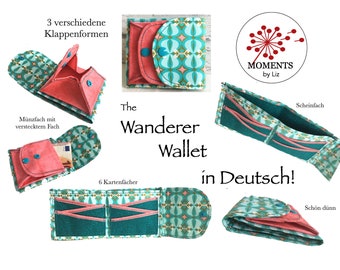 The Wanderer Wallet - In DEUTSCH / GERMAN - PDF Schnittmuster “EBook”