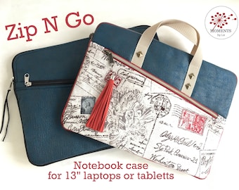 Zip N Go Laptop Case - PDF Sewing Pattern - ENGLISH