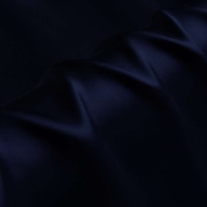 100% pure silk fabric 16mm silk satin 114cm width navy blue color for lining, pillowcases, scrunchies, DIY handmade, sell by the yard