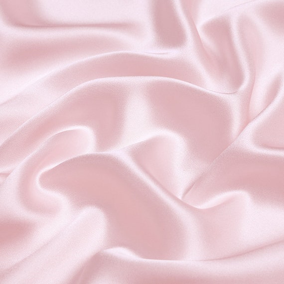 100% Silk Baby Pink Color 19mm Silk Satin Fabric for Dress Shirts