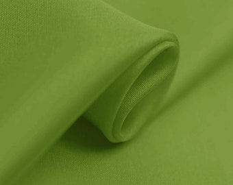 100% pure silk 8mm silk habotai  fabric green color silk fabric 114cm width for dress, shirts, DIY handmade, linging silk fabric