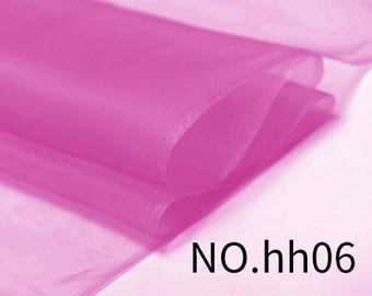Hot Pink Silk Organza Fabric, 5mm, 54" Wide, Bridal & DIY Dress Fabric