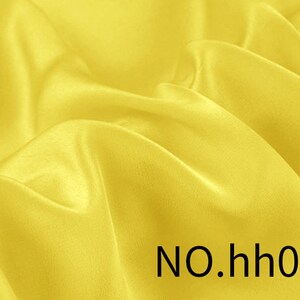 30mm silk crepe de chine silk CDC golden yellow bright yellow color silk  for dress, shirts, sell by the yard, DIY handmade, wedding fabric