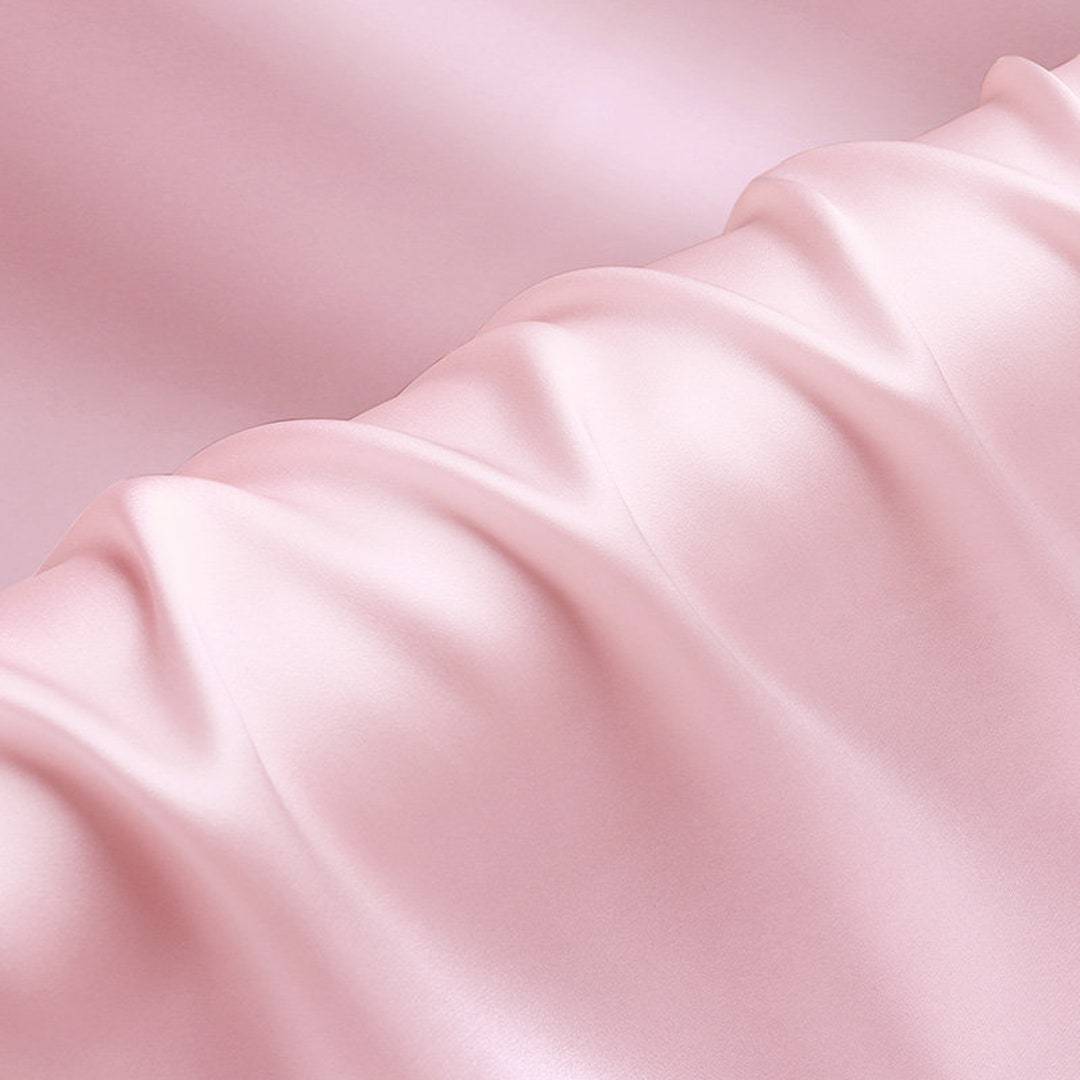 100% Baby Pink Silk Fabric 30mm Silk Satin Fabric Silk Charmeuse