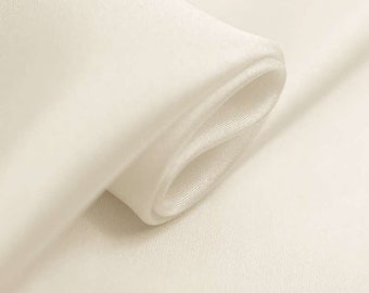 8mm silk habutai  fabric cream champagne color 114cm width for dress, light weight silk fabric, DIY handmade, linging silk fabric