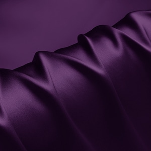 100% silk purple color 30mm silk satin fabric silk charmeuse for dress, shirts, pajams sell by the yard, DIY handmade, wedding fabric