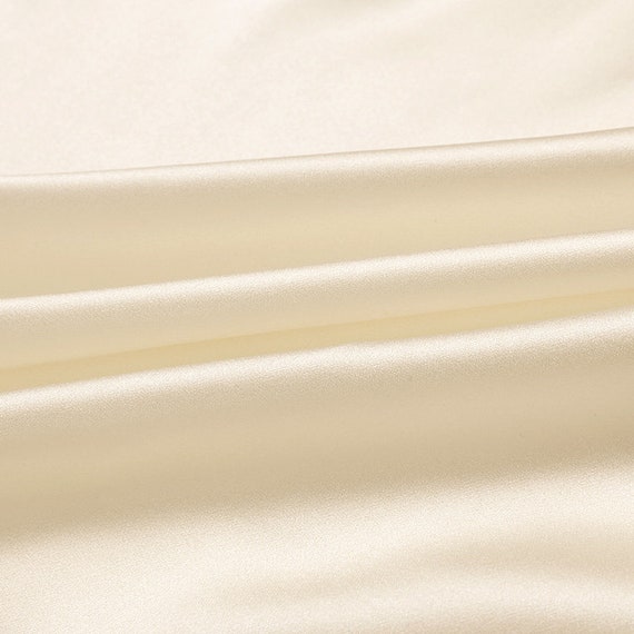 100% Mulberry Silk Fabric Champagne Color 30mm Silk Satin Charmeuse Fabric  114cm Width -  Canada