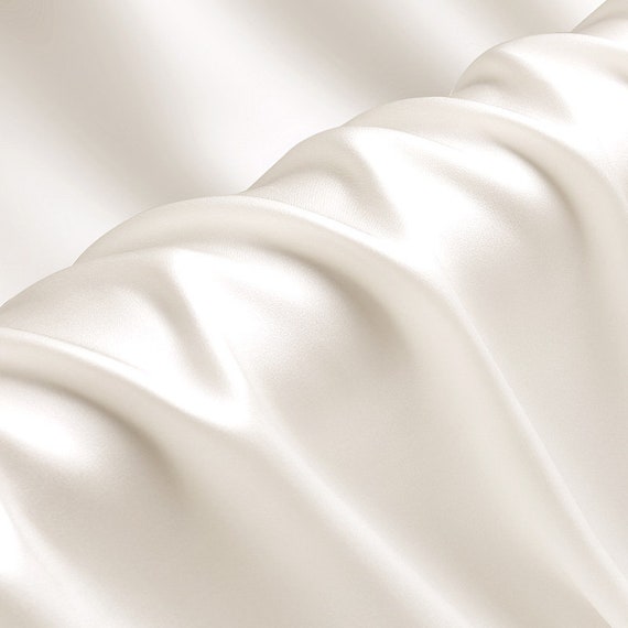 100% Silk Ivory White Silk 40mm Silk Fabric Silk -