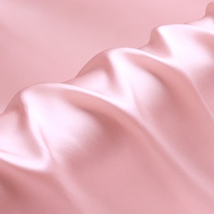 silk fabric pink color 30mm silk satin fabric silk charmeuse for dress shirts, pajams sell by the yard, DIY handmade, wedding fabric