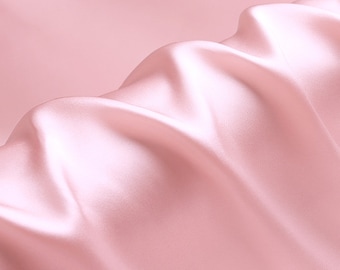 Pink Silk Satin Fabric, 30mm, DIY Wedding Apparel