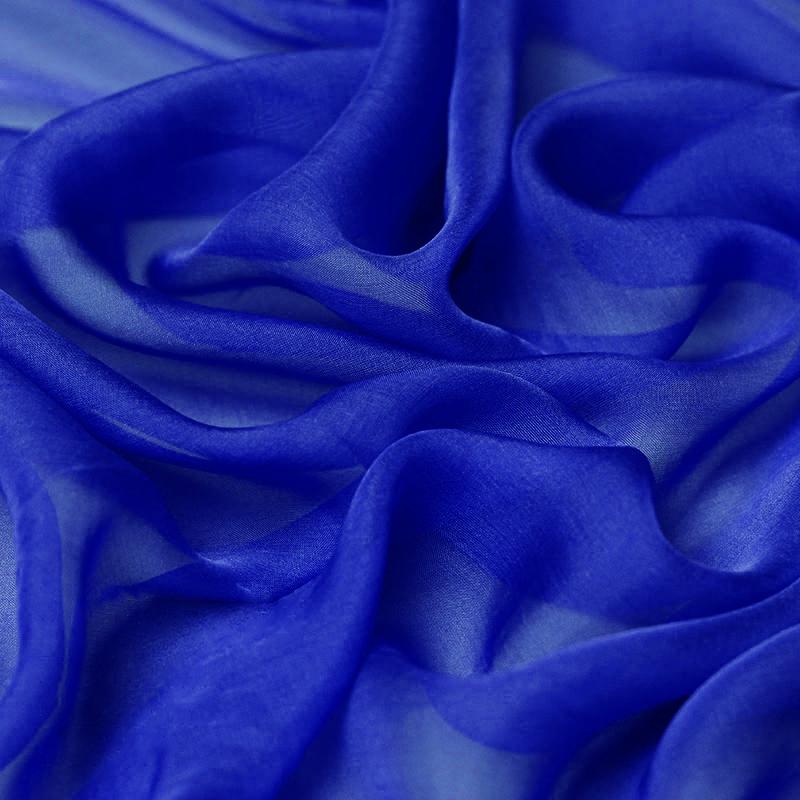 Cobalt Blue Chiffon Fabric Etsy Ireland