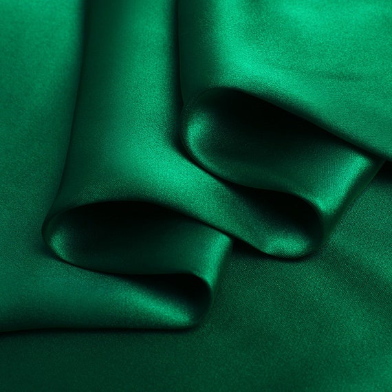 40 yds Satin Fabric Roll - Emerald Green