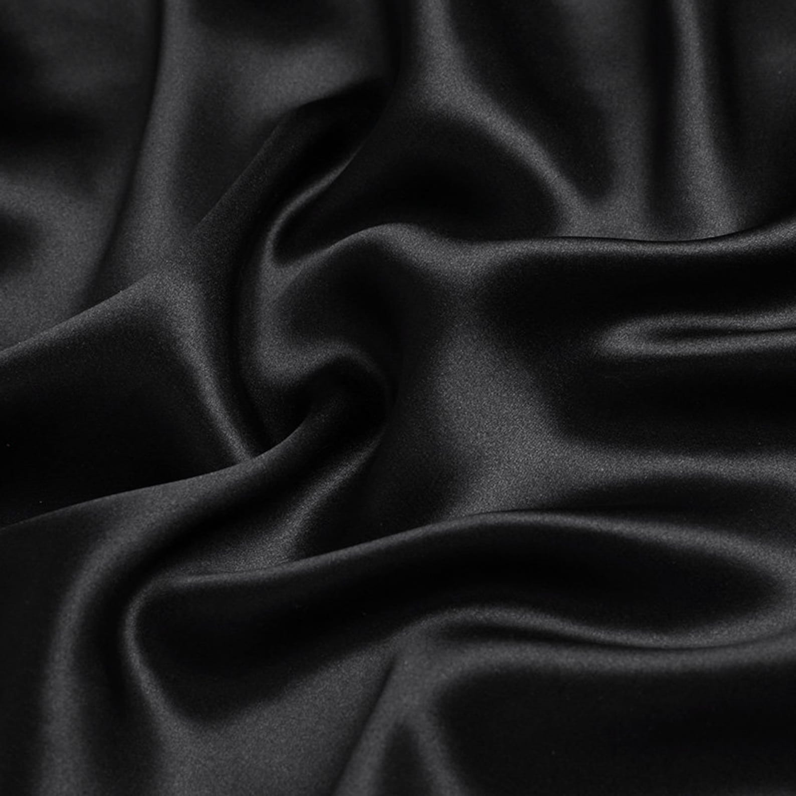 100% Silk Black Color 19mm Silk Satin Fabric for Dress Shirts - Etsy